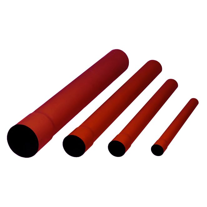 Group picture PP coated cable protection pipes_red