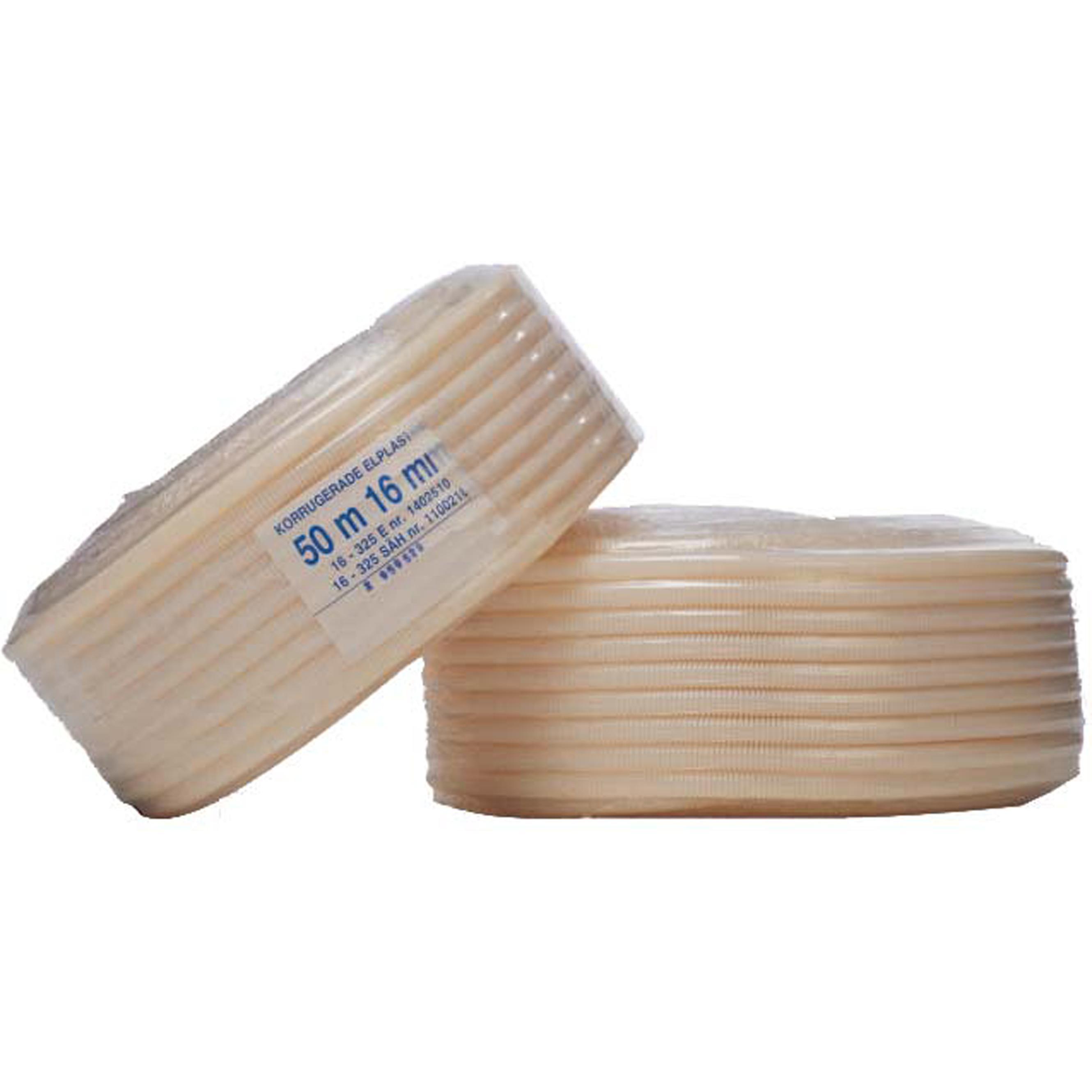 Flexible VP-rør, beige, PVC